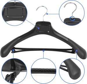 Sample Free Factory Cheap Wholesale Custom Logo Luxury Black <b>White</b> Suit Coat Shirt Non Slip Plastic Hangers for <b>Wardrobe</b> - Product Image 4