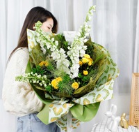 Shinewrap Usine En Gros Imperméable Fleur Papier D'emballage Fleuriste Papier D'emballage Haute Qualité Personnalisé Bouquet Papier