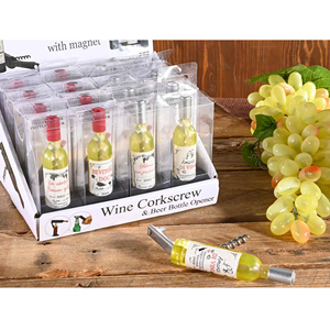 Cadeaux pour la fête des pères, ouvre-bouteilles multifonctionnels pour vin et bière, ouvre-bouteilles en forme de bouteille, <span class=keywords><strong>tire</strong></span>-<span class=keywords><strong>bouchon</strong></span> en plastique pour vin - Product Image 1