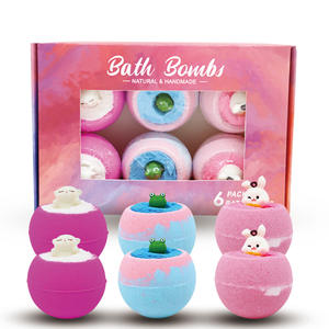 Bombes de bain effervescentes artisanales à marque privée pour enfants, biologiques, couleurs assorties, pour spa et douche – Offre spéciale - Product Image 4