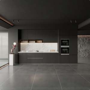 Cocina Moderna Italiana de Lujo, Gabinetes Modulares Personalizados, Estructura de MDF con Fregadero, Muebles Inteligentes para el Hogar, Remodelación de Cocina - Product Image 2