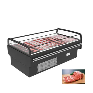 Thịt Hiển Thị Tủ Thương Mại Deli Freeze Butchery Cửa Hàng Cửa Kính Dịch Vụ Truy Cập Deli Thịt Hiển Thị Trường Hợp Refri