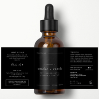 Étiquette autocollante en vinyle imperméable personnalisée en gros pour flacon compte-gouttes d'huile essentielle 1oz 2oz 4oz pour produits de beauté
