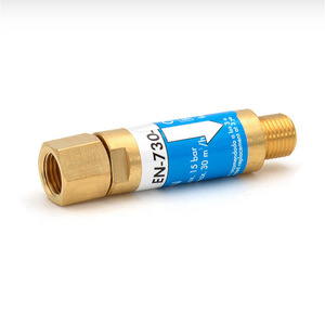 วาล์วป้องกันการไหลย้อนกลับ Donmet Flashback Arrestor Valve ขนาด 9/16-18 นิ้ว ทำจากทองเหลือง สำหรับเชื่อมแก๊สออกซิเจนและอะเซทิลีน - Product Image 4