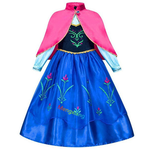 Robe <span class=keywords><strong>de</strong></span> princesse Elsa Anna, costumes <span class=keywords><strong>de</strong></span> couronnement, petites filles, enfants, cosplay, <span class=keywords><strong>reine</strong></span> <span class=keywords><strong>des</strong></span> <span class=keywords><strong>neiges</strong></span>, fête, Halloween, Noël, anniversaire, tenues - Product Image 2