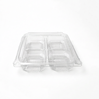 PET Clamshell Cake Plastic Wegwerp Voedselverpakking voor de Groothandel