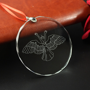 Grandi Offerte 2026 Ornamento in Vetro Piatto Circolare da 3 Pollici Personalizzato per Decorazione Albero <span class=keywords><strong>di</strong></span> Natale - Product Image 2