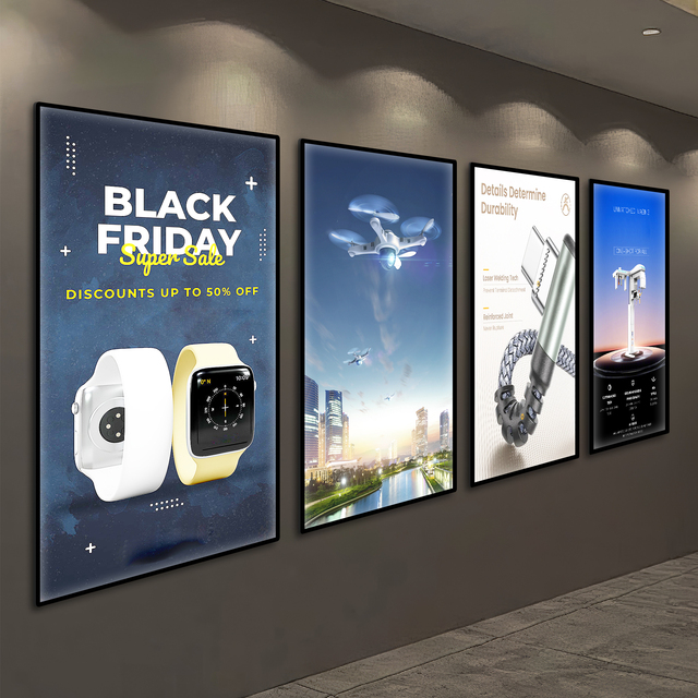 Advertising Slim Light Box A3 A4 Led Light Box, Cinema Menu Light Box, Wall-Mounted Light Box for Sale