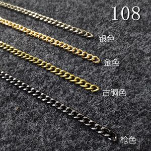 Iron Chain Roll 10m Plated <b>Metal</b> Decorative Chain For Bags Jewelry DIY Accessories - Product Image 5