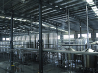 Brasserie de bière entièrement automatique de 2000L à 10000L avec réservoir sous pression pour système de brassage commercial
