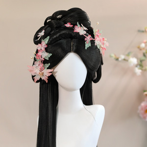 Pinza para el Cabello con Flores de Seda Hanfu Hecha a Mano Original 2026 con Diseño de Mariposa Rosa - Elegante y Versátil, Fresca y Encantadora - Product Image 1