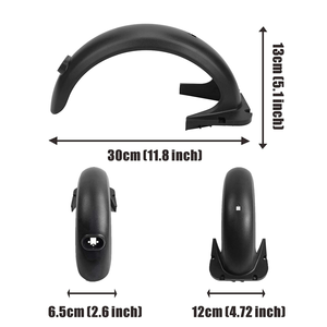 Protector de Salpicaduras Trasero Superbsail para Patinetes Eléctricos, Soporte de Alas, Protección, Tornillos de Copia, Tope de Goma, Compatible con <span class=keywords><strong>Nine</strong></span>-<span class=keywords><strong>bot</strong></span> Max <span class=keywords><strong>G30</strong></span> - Product Image 3