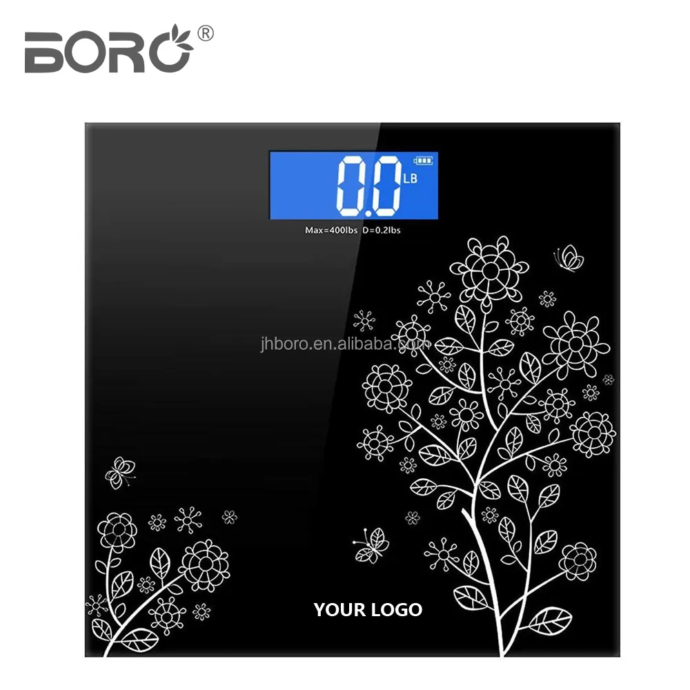 BL-1608 Low Price Tempered Glass Digital Personal Weight 180Kg 396Lb Weighing Household Bathroom Body Scale