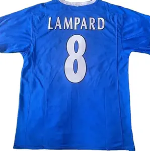 Kaus sepak bola retro Lampard Drogba ZOLA TERRY kaus sepak bola pria klasik kaus bola seragam de foot Cfc