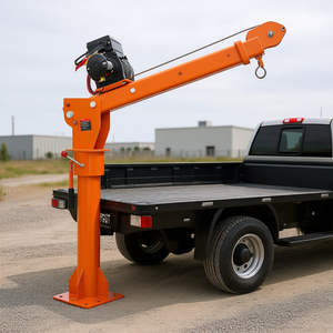 Grue électrique pour camionnette D0100HRSVDT, capacité 2200 lb, rotation à 360 degrés avec moteur, pour usage en construction - Product Image 2