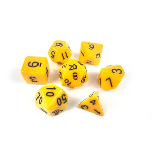 Juego de Dados Poliédricos Personalizados de 7 Piezas de Color Sólido para Juegos de Rol - Product Image 1