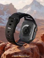 Top-Mode Verschluss-Armband in Unifarbe aus Silikon für Apple Watch Series 11 10 Ultra 9se 8 76 5