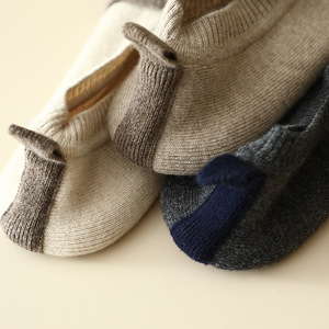 Pantoufles pour la maison tricotées et chaudes pour femmes, pantoufles pour l'automne et l'hiver 2024 unisexes en coton et laine et cachemire pour la maison - Product Image 4
