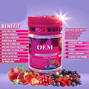 OEM/ODM/OBM alta calidad L-glutatión Plus mejor 2X belleza de la piel suplemento de colágeno L-glutatión en polvo cuidado de la piel - Product Image 2