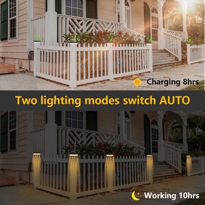 Phare solaire à colonne à LED pour cour extérieure, jardin, villa, poteau lumineux IP65 - Product Image 2