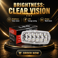 Phare de travail tout-terrain universel à 12 LED, 8V-85V 240W, faisceau multiple blanc, boîtier en aluminium étanche, pour la mise à niveau et la rénovation de véhicules et motos