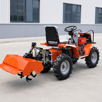 Tracteur agricole pas cher, petit tracteur agricole de 18 ch, mini-tracteur avec remorque, boîte de vitesses à 3 vitesses et pompe