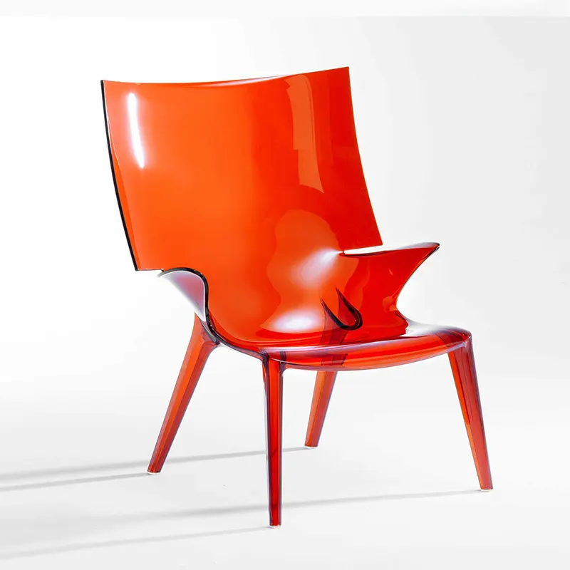 현대 아크릴 식당 의자 스태킹 미니멀리즘 플라스틱 투명 아크릴 쌓을 수있는 식당 의자