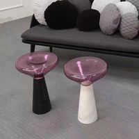 Ensemble de tables d'appoint en verre Mushroom Cloud