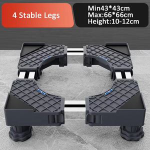 ฐานเครื่องซักผ้าแบบเคลื่อนย้ายได้ ขาตั้งเครื่องซักผ้าแบบปรับได้พร้อมล้อ - Product Image 6