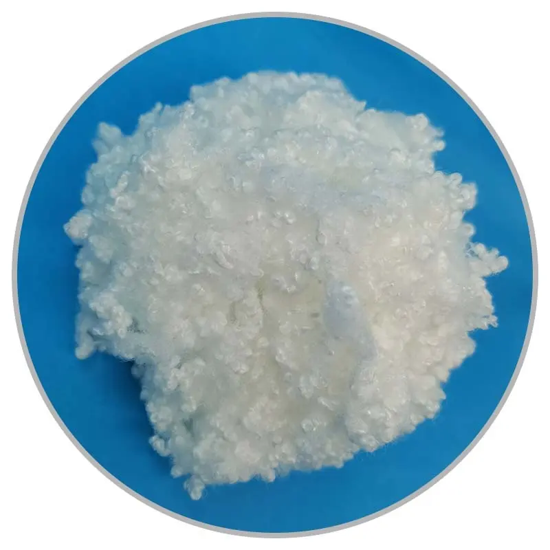 China factory fiber hcs silicone polyester hollow fiber for sofa filling material