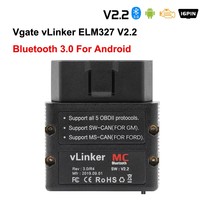 Escáner OBD2 Vgate VLinker MC+ BLE ELM327 para Android/iOS/Windows, Herramienta de Diagnóstico de Automóviles con Wifi ELM 327