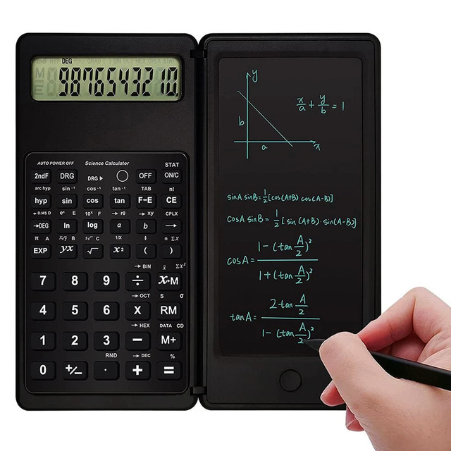 6.5 Inch Tablet Digital Drawing Pad Portable Calculator LCD Screen Writing Tablet Folding Scientific Calculator With Stylus Pen