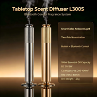 Diffuseur de parfum intelligent contrôlé par application, 100 ml, rechargeable, en alliage d'aluminium, double liquide, 36 dB, silencieux, écologique, aromathérapie