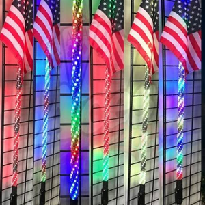 Nouvelles antennes télécommandées à fouets LED RGB à 360 degrés en spirale, étanches IP67, <span class=keywords><strong>12V</strong></span> pour véhicules tout-terrain ATV - Product Image 5