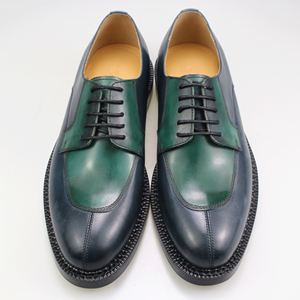 Chaussures habillées Oxford en cuir véritable pour <span class=keywords><strong>homme</strong></span>, à lacets, à bout aile, pour affaires, mariage, vintage, derby, antidérapantes, <span class=keywords><strong>bleu</strong></span>, noir, marron - Product Image 4