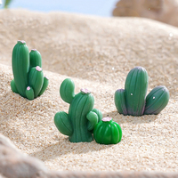 Mini figurine de cactus succulent en résine simulée pour décorations de paysages désertiques, petits ornements végétaux, accessoires de bricolage