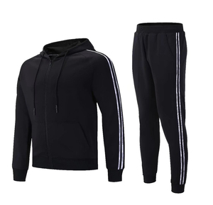 Tuta sportiva da uomo nera da allenamento per allenamento sportivo da uomo tuta sportiva da Jogging tuta economica all'ingrosso - Product Image 1