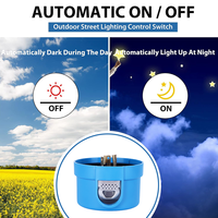 Interruptores Inductivos para Iluminación Exterior CNRIYA 120V~277V IP54 Modelo BF-2410C con Bloqueo Giratorio Controlado por Fotocélula de Amanecer/Angora LED PC/PP