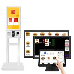 Sinmar Restaurant Industriële Kwaliteit Pos Touchscreen Monitor Win10 Android Waterdichte Self Service Touchscreen Monitoren Voor Pos