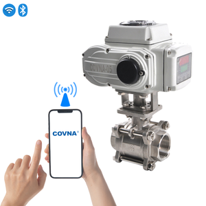Válvula de Bola Motorizada Eléctrica COVNA de 12V 24V 220V, 3 Piezas, de Acero Inoxidable, Tipo On/Off, para Control de Flujo de Agua - Product Image 1