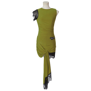 Vennystyle 2024 Nuevo Mono de Encaje sin Espalda con <span class=keywords><strong>Tirantes</strong></span> para <span class=keywords><strong>Mujer</strong></span>, Ropa de Baile Profesional de Primavera/Verano, <span class=keywords><strong>Vestido</strong></span> de Baile Latino - Product Image 1