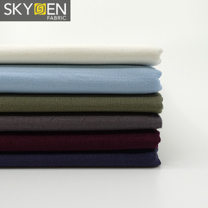 Skygen al por mayor 100% algodón popelina stretch tela plano casual Camisa de tela para prendas de vestir tela spandex - Product Image 1