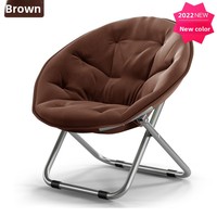 Chaise longue pliante Moon - Design moderne en métal, dossier pliable pour balcon, chambre et usage domestique