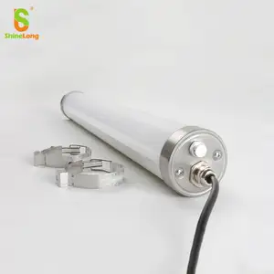 Penjualan terlaris lampu matahari terbenam IP69K 0-10v LED dapat diredupkan tri-proof tabung bekerja dengan pengontrol pintar lampu unggas cahaya hewan