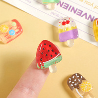 CHENXI Mini Gelato Estivo in Resina, Modellino Artistico Fai da Te per Custodie Telefono, Charm per Slime, Decorazioni Casa, Casa delle Bambole