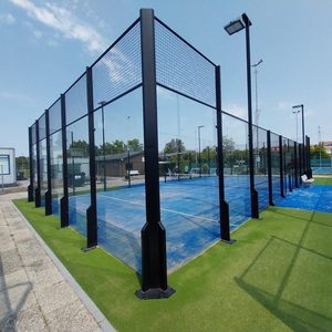Cancha de Pádel Móvil Desmontable con Placa Panorámica y Carpa Eléctrica, Cancha de Pádel Portátil Interior - Product Image 6