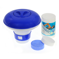 Jadeool Flotteur de chlore 7 "Grand distributeur de chlore flottant avec libération réglable pour bain à remous de piscine intérieure et extérieure