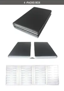 カスタムパッキングレザーボックスパンフレットウォッチバンドパッケージセールディスプレイコレクションブックウォッチストラップショーブック