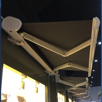 Auvent Rétractable Motorisé pour Jardin, Cour, Balcon, Fenêtre, Porte, Terrasse, Imperméable