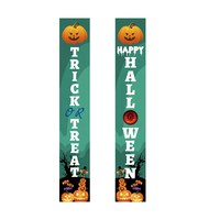 Juego de Pancartas Colgantes Personalizadas de Halloween, Truco o Trato, Feliz Halloween, para Decoración de Jardín y Hogar